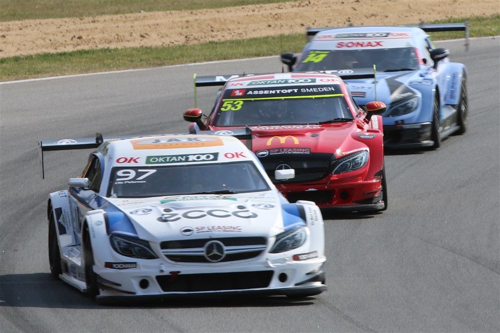 Tredje afdeling af OK Oktan 100 Super GT Danmark køres i weekenden på Ring Djursland.
(Foto: Andreas Drustrup)